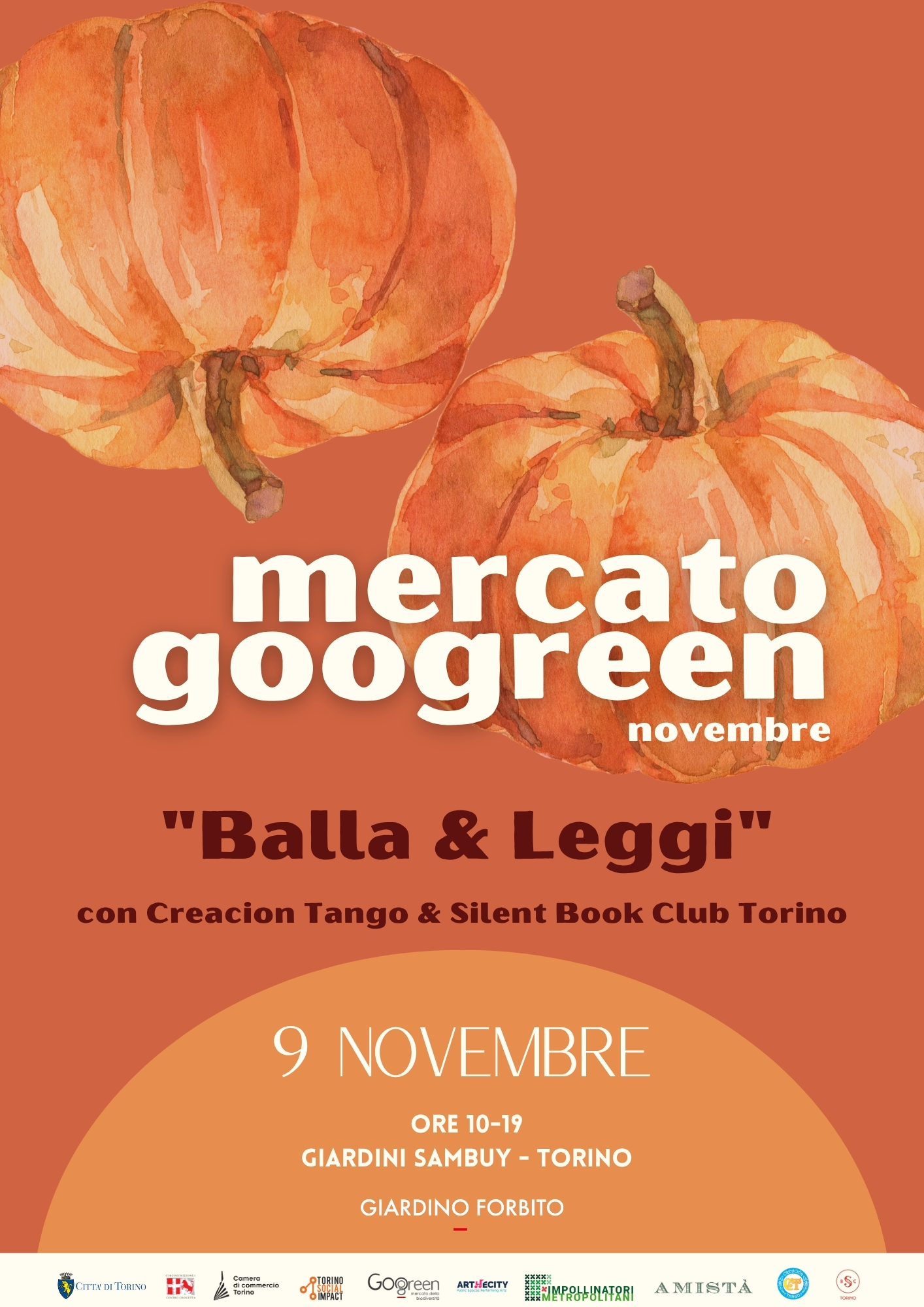 Mercato Googreen “Balla & Leggi” 9 novembre 2025